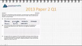 Leaving Cert Ordinary Level Probability Interpreting Worded Questions [upl. by Hplodnar163]