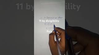 11 divigibility rule  short trick  all exam ke lia 👉👉👌👌👌👌maths viralvideo [upl. by Etnuahc]