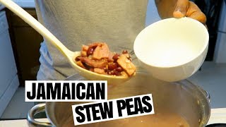 HUSBAND COOKS JAMAICAN STEW PEAS MCM [upl. by Naffets]