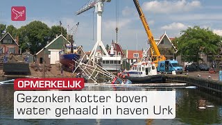 Kotter opgehesen in haven Urk [upl. by Bywaters209]