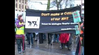 Defend the Whittington Hospital Coalition March to Stop the SellOff 1632013 Prt 1 The Start [upl. by Annailuj]