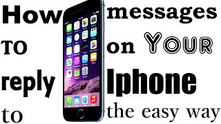 How to Reply Text Messages From iPhone Without Opening Messages App [upl. by Armilda848]