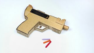 How to Make Cardboard Gun Very Simple [upl. by Ennaimaj674]