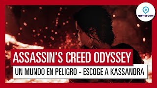 Assassins Creed Odyssey Gameplay Tráiler quotUn Mundo en Peligroquot  Gamescom 2018  Kassandra [upl. by Jenness]