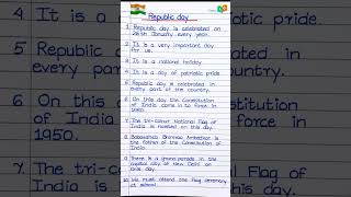 republic day essay in English10 lines essay on republic day26 January essayessay on republic day [upl. by Nylak]