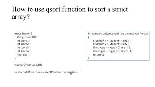 qsort函數的用法 [upl. by Blakelee]