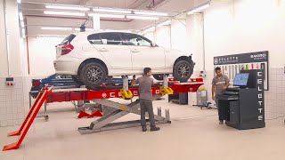 Vehicle full repair process with Electronic Measuring System NAJA 3D from Celette [upl. by Jennee]