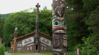 Totem Bight State Park amp Lumberjack Show  Shore Excursion  NCL [upl. by Lebiralc]