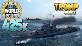 NEW destroyer Tromp World Record  World of Warships [upl. by Ajax]