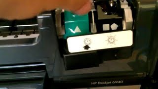 HP DeskJet 6940 Printer Cannot Change Ink Latch Lock Problem [upl. by Iblok]