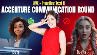 Accenture Communication Round 2024 Live Practice Test Tips amp Actual Questions [upl. by Loris837]