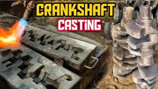 How Crankshaft Casting Process Are Done  Complete Casting Process of Crankshafts Inside Foundry [upl. by Jourdain]