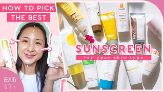 BEST Sunscreens For Your Skin Type  Product Review For Oily AcneProne Sensitive amp Dry Skin [upl. by Zalucki]