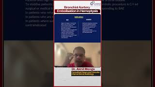 Bronchial Artery Embolisation in Hemoptysis by Dr Akhil Monga  Conceptual Radiology [upl. by Ring]