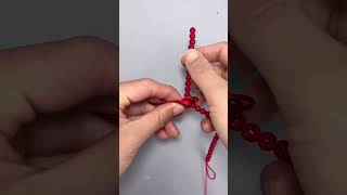 How to tie a luxurious beaded bracelet diy crafting craft [upl. by Yrelbmik]