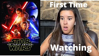 STAR WARS THE FORCE AWAKENS REACTION FIRST TIME WATCHING [upl. by Newman]