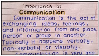 Importance of communication skill  How to improve communication skills  Communication skill ways [upl. by Atsira]