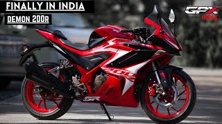 GPX Demon GR200R Finally In India 😱😱  Price And Launch Date  Upcoming Bikes In India 2021 [upl. by Nilats]