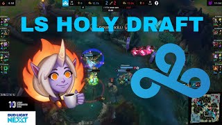 LS holy draft carries C9 vs EG with Soraka mid [upl. by Butler]