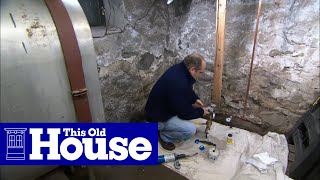 How to Install a Water Pressure Reducing Valve  This Old House [upl. by Retsek]