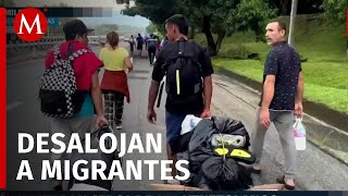 Comunidad de migrantes venezolanos son desalojados tras denuncias de vecinos en Chiapas [upl. by Nonnahc]