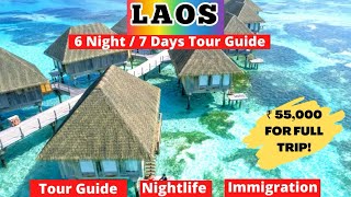 Laos Travel Cost From India  Visa On Arrival For Indians Laos Tourism Budget Stay in Hindi 2022 [upl. by Edgell618]