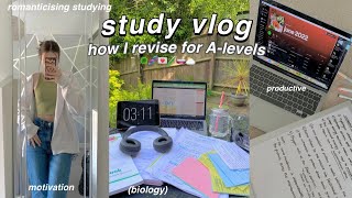 STUDY VLOG  How to revise for BIOLOGY Alevel [upl. by Yclehc]