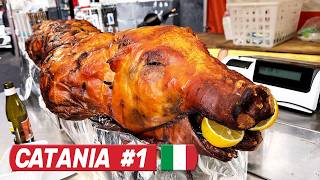 CRAZY ITALIAN STREET FOOD In Sicily Italy  CATANIA Food Markets Restaurants amp Bakeries [upl. by Acinaj854]