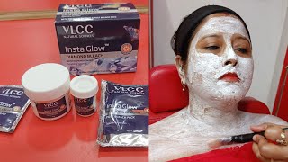 VLCC Insta glow Diamond Bleach  How to use Bleach on face Full review amp Demo  VLCC Diamond bleach [upl. by Nivrae]