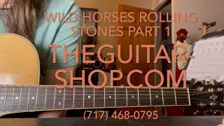 Guitar lesson learn to play Wild Horses Rolling Stones IntroWayne Thompson guitar lesson Lancaster [upl. by Arbmahs859]