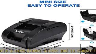 TEROW Thermal Receipt Printer 58mm MaxWidth Small USB Direct Printer with HighSpeed Printing and [upl. by Oneil]