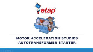 Motor Auto transformer Starter Etap [upl. by Alysoun]