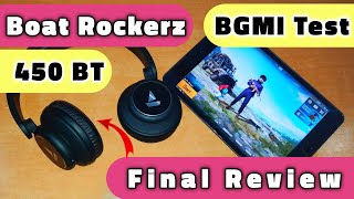 Boat Rockerz 450 Review After 4 Months  Boat Rockerz 450 BGMIPUBG Sound Latency Test [upl. by Ilrac765]