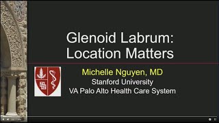 Stanford Radiology quotGlenoid Labrum Location mattersquot by Michelle Nguyen MD [upl. by Ellehcyt]