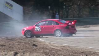 BK Rallycross Maasmechelen 070310 crashes amp spins [upl. by Novi]