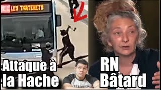 attaque dun bus à la hache par des RACAILLES dans le 91 😡 une actrice insulte RN quot Ces bâtardsquot 🤣 [upl. by Euginom]