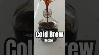 Cold Brew Recipe shorts [upl. by Mark655]