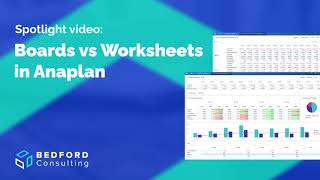 Demo Video Boards vs Worksheets in Anaplan [upl. by Rotman]