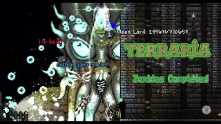 Terraria Dark Gaming  Beating Zombies Round 20 [upl. by Burnaby]