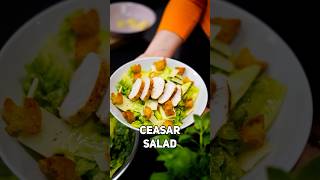 Selbst gemachter Caesar Salad in nur 5 Minuten – So einfach so lecker 🧄🥗 rezept shorts [upl. by Latimer]