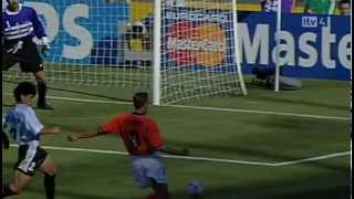 Dennis Bergkamp vs Argentina 1998  The goal that shook the world [upl. by Linda]