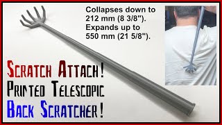 Scratch Attach Printed Telescopic Back Scratcher [upl. by Vasti989]