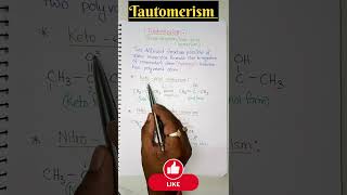 🫵 Tautomerism  Structural Isomerism 🔥🔥🔥shorts neet iitjee jeemains boards [upl. by Pacificas71]