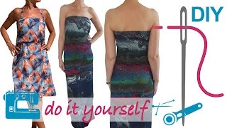 DIY Kleid nähen für Anfänger – Jerseykleid Maxikleid Chiffonkleid – Zierstoff Schnittmuster „Myra“ [upl. by Lonny37]