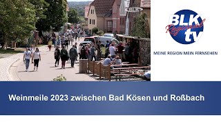 Weinmeile 2023 zwischen Bad Kösen und Roßbach [upl. by Enram]