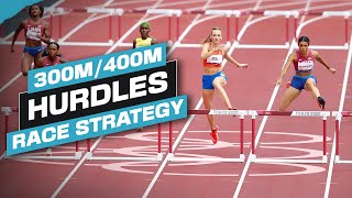 300m 400m Hurdle Race Strategy Hurdle coaching advice for all ability levels of hurdling [upl. by Aileahcim]