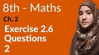 8th Class Math Real Numbers Ex 26 Q 2  8th Class Maths [upl. by Cora]