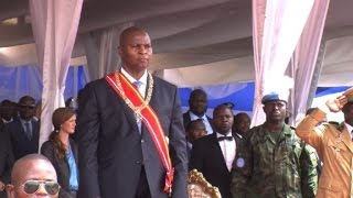 Centrafrique le nouveau président sengage pour quotla paixquot [upl. by Ahens707]