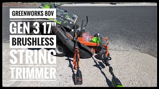 Greenworks 80V Gen 3 17 Brushless String Trimmer From Costco [upl. by Hanselka]