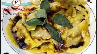 Come preparare gli Agnolotti ripieni con riduzione dAceto Balsamico Del Duca [upl. by Ahael]